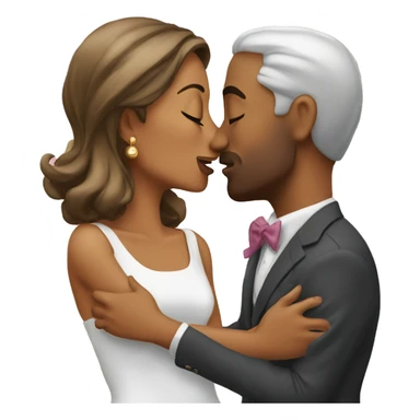 Love exacting kiss wife  sticker