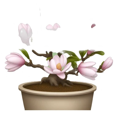 Pot magnolia sticker