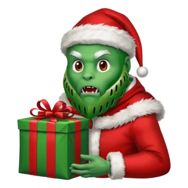 The Predator as  Santa Claus sticker