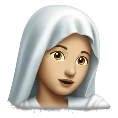 The Virgin Mary realistic face sticker
