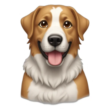 Un chien en train de boire sticker