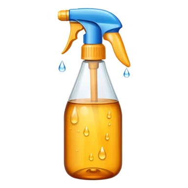 Fine mist amber spray bottle sticker