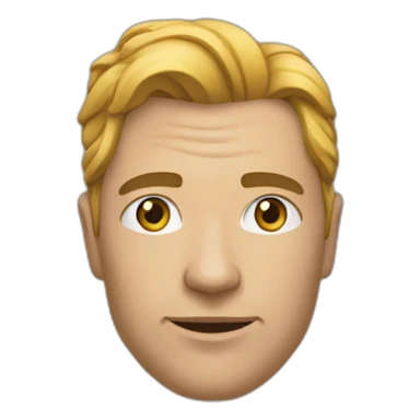 Un mec avec un w formé par des veines sur son front qui hurle sticker