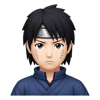 sasuke uchiha anime charther sticker