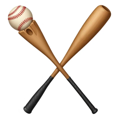 wood with a bat sticker