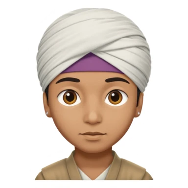 turban indian boy sticker