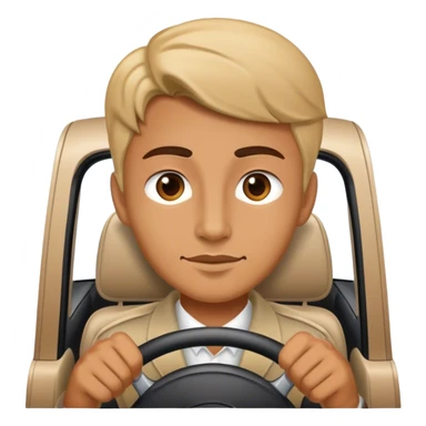 Driver in a car sticker