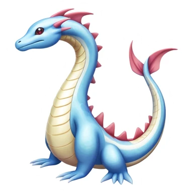 Milotic-Dragonair-Dratini-hybrid, full body, two legs, two hands sticker
