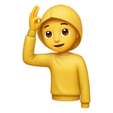 Dabbing emoji sticker