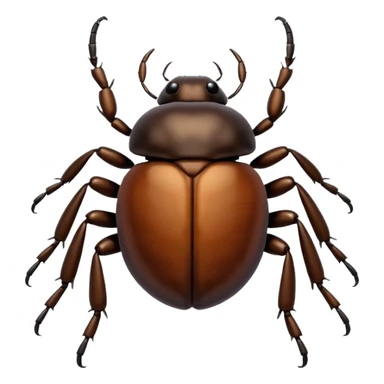 Dung Beetle Brown sticker