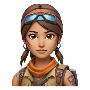 Renegade raider wearing a Fortnite shirt sticker