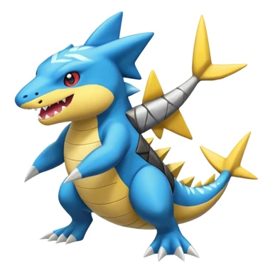 Zeraora-Sharpedo-Totodile-Gible-Ampharos-fusion sticker