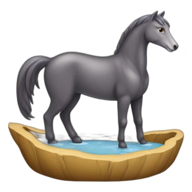 Cheval sur une loutre sticker