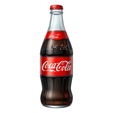 coca cola bottle with black label sticker