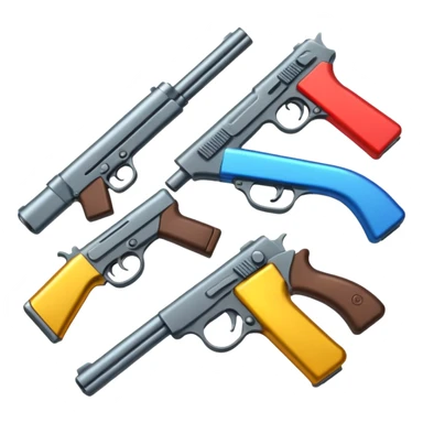pile of guns sticker