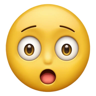 yellow emoji face shocked sticker