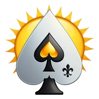 Ace of spades under the sun sticker