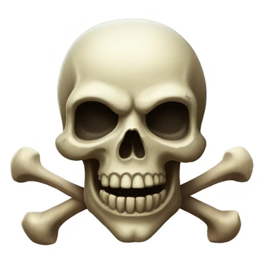 Old school runescape skull and crossbones sticker