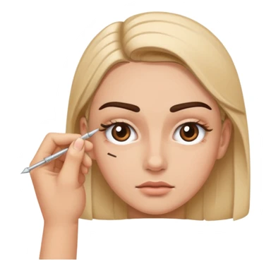 eyebrow threading sticker