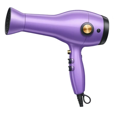 light violet elegant blow dryer sticker