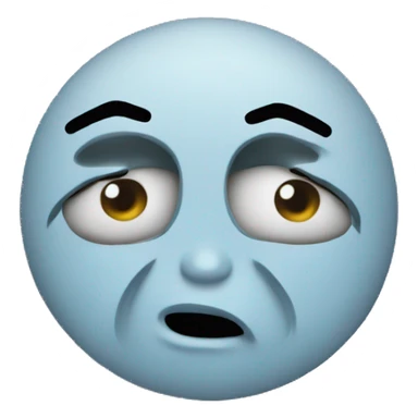 crying kissy face doing a peace sign sticker