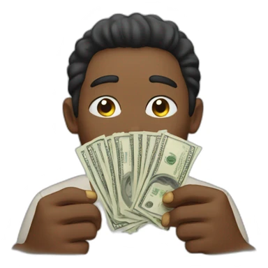 person asks for money sticker