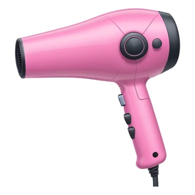 Pink hairdryer  sticker