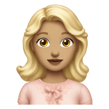 Blonde Girl in loveshackfancy sticker