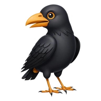 straw crow sticker