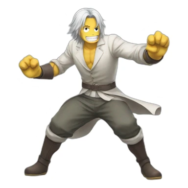 Heinrich lunge in anime monster sticker