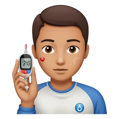 diabetes meter hand test finger blood sticker