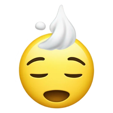 Yellow emoji smelling something good ￼ sticker