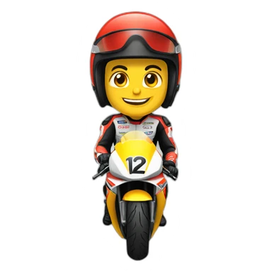 moto de carreras sticker