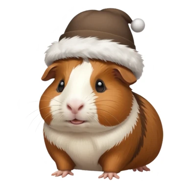 Guinea pig with costume sticker