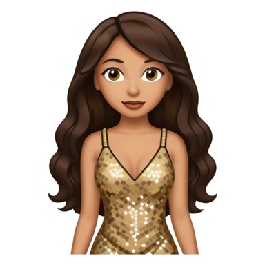 Mya, R&B Singer with long dark brown hair  sticker