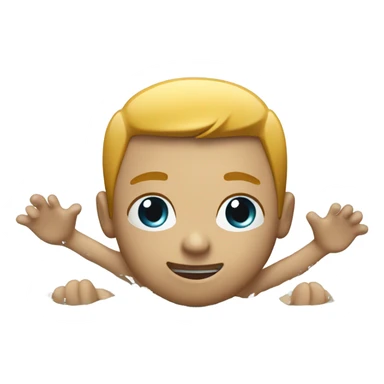 swimming in pool sticker