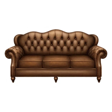 dark brown lether sofa sticker