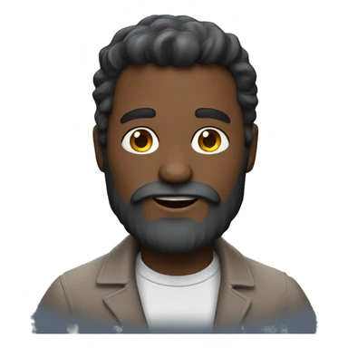 Homme chauve avec une barbe sticker