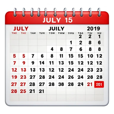 From July 15 to July 30 sticker