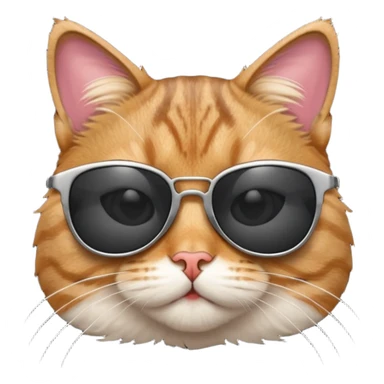 Cat with sunglasses sticker