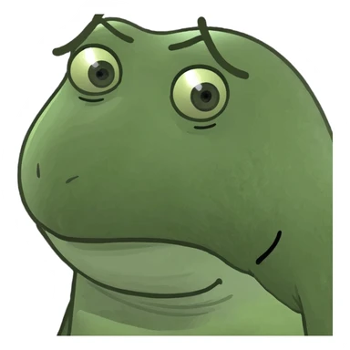 A face which is confused and disgusted  sticker