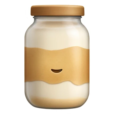 aesthetic jar with sourdough starter  sticker