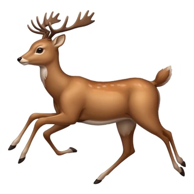 deer running sticker