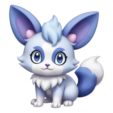 Minccino-Espurr-Meowstic-creature-hybrid sticker