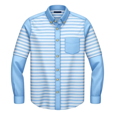 un maillot rayé fine bleu clair sticker