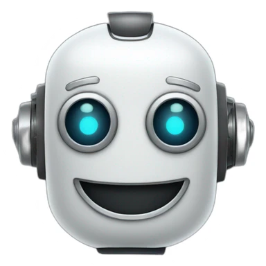 happy cartoon robot sticker