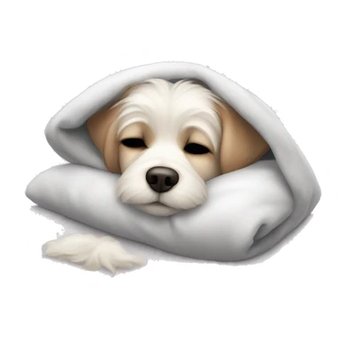 Malties dog sleep in cuti hodie sticker