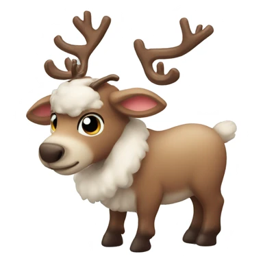cute reindeer  sticker