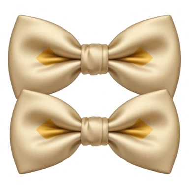 Beige bowtie sticker
