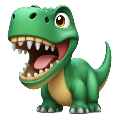 dinosaur yelling at baby sticker